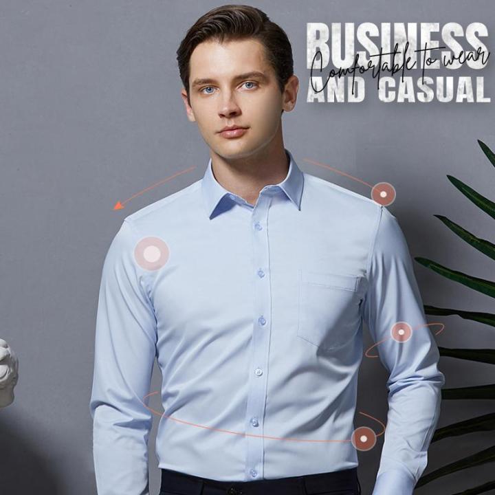 Camisa Elástica sin Planchar y sin Arrugas