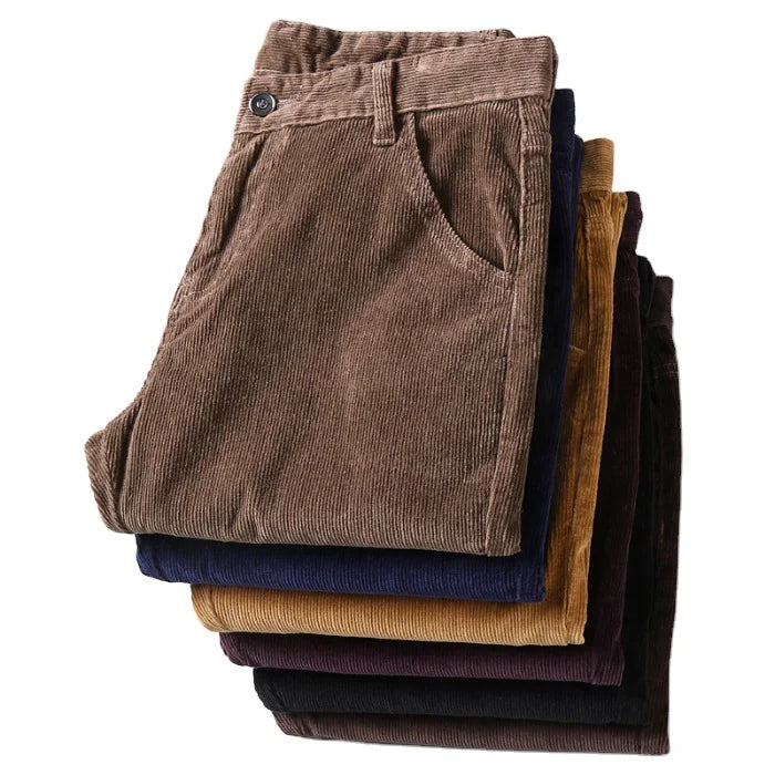 🔥Dos piezas envío gratuito💝Pantalón de pana de ajuste clásico para hombres(97% de algodón+ 3% spandex)