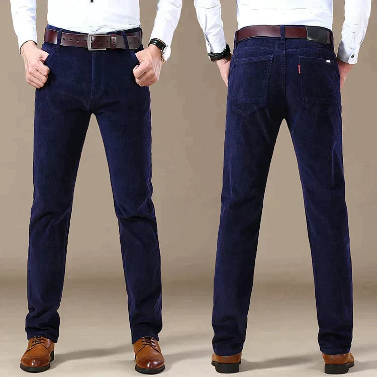 🔥Dos piezas envío gratuito💝Pantalón de pana de ajuste clásico para hombres(97% de algodón+ 3% spandex)