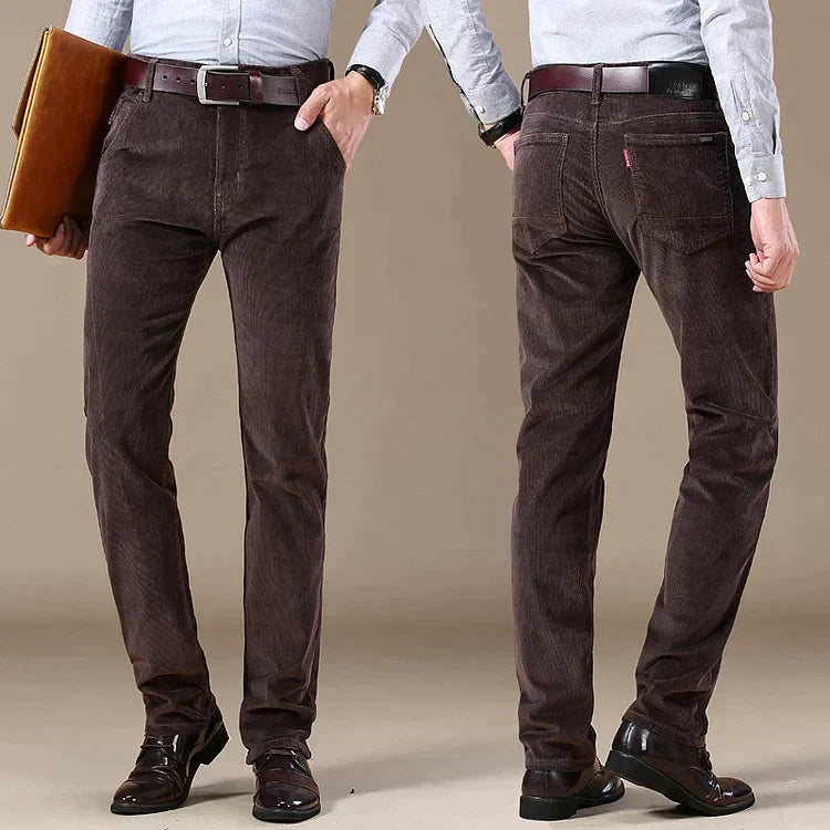 🔥Dos piezas envío gratuito💝Pantalón de pana de ajuste clásico para hombres(97% de algodón+ 3% spandex)