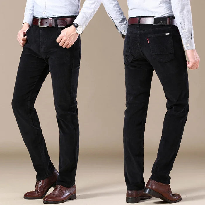 🔥Dos piezas envío gratuito💝Pantalón de pana de ajuste clásico para hombres(97% de algodón+ 3% spandex)