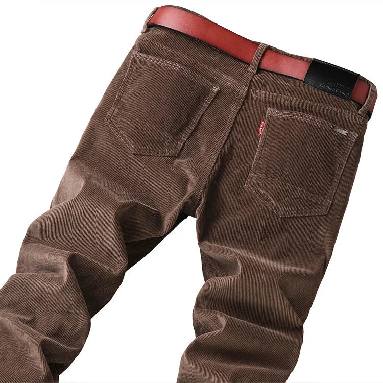 🔥Dos piezas envío gratuito💝Pantalón de pana de ajuste clásico para hombres(97% de algodón+ 3% spandex)