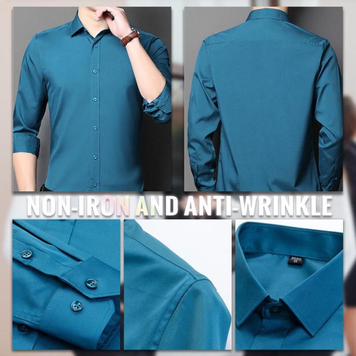Camisa Elástica sin Planchar y sin Arrugas