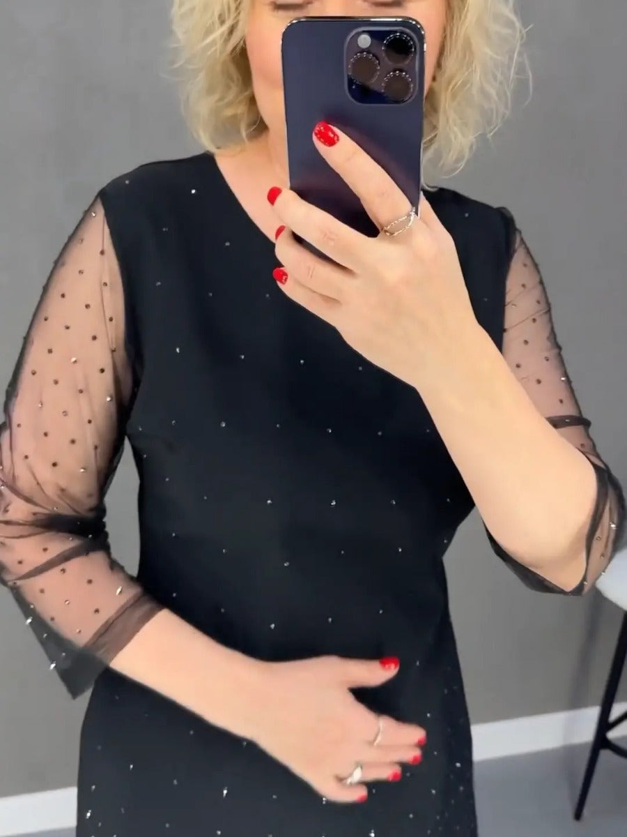 ✨️Descuento de temporada 50%✨️Vestido de noche corto negro