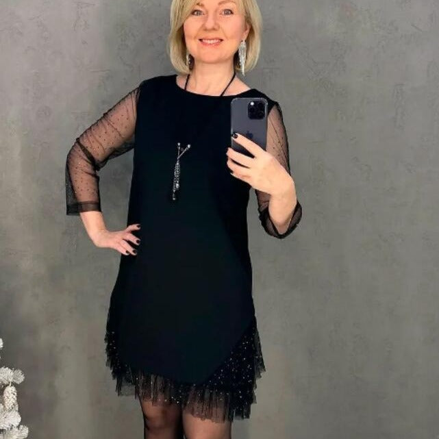 ✨️Descuento de temporada 50%✨️Vestido de noche corto negro