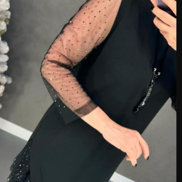 ✨️Descuento de temporada 50%✨️Vestido de noche corto negro