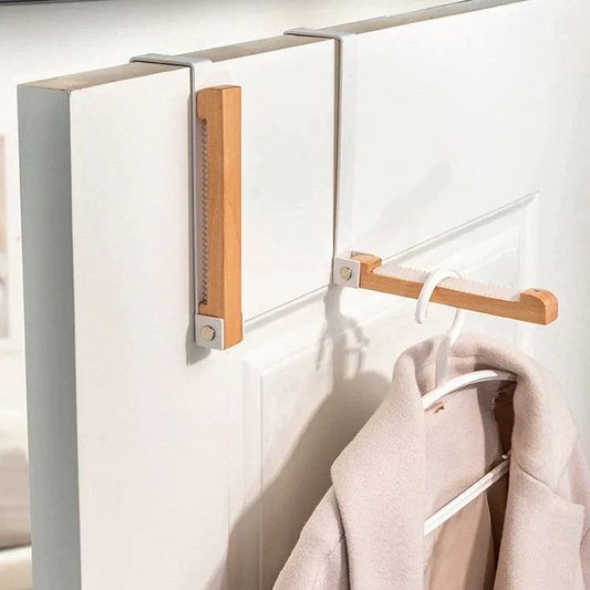 Pousbo® Foldable Wood Hooks Over-the-Door